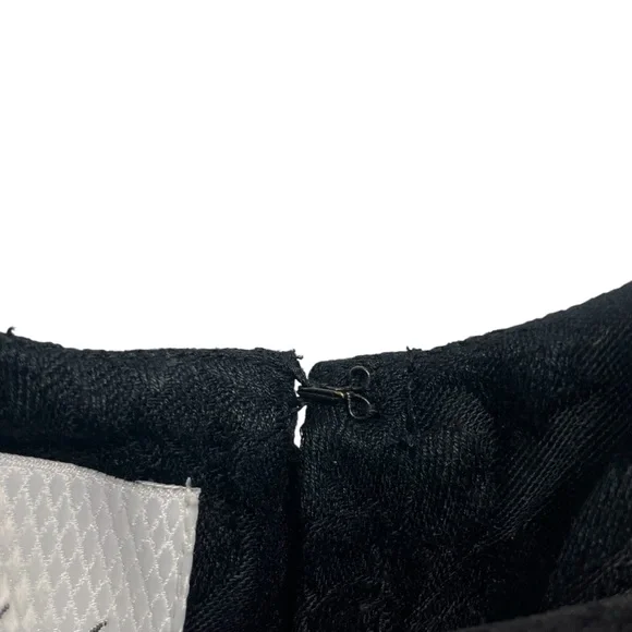 Vintage Sarah Elizabeth 1990s Black Rose Jacquard Sleeveless Rayon Maxi Dress - Picture 6 of 7